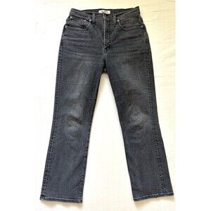 Madewell Slim Demi-Boot Jeans Women’s 28 Gray Stretch 27” Inseam